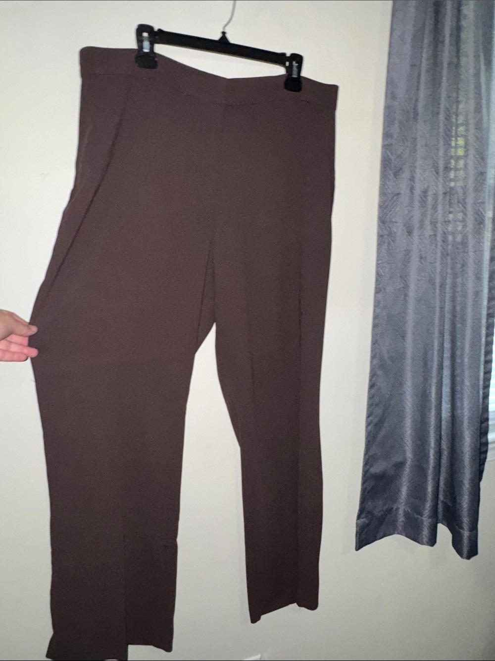 H&M Brown Straight-Leg Women's Trousers